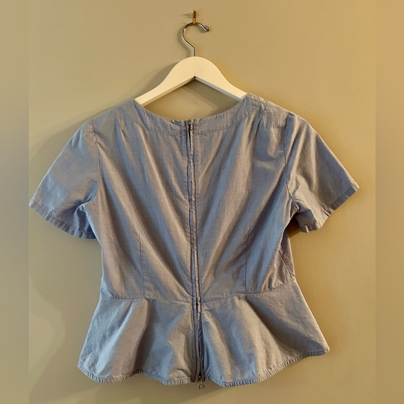 GAP peplum top with zipper back - Picture 2 of 4